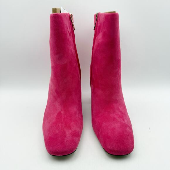 Sam Edelman Womens Fawn Heel Bootie US 8 M EU 38.5 Pink Suede Leather NIB - Picture 8 of 14